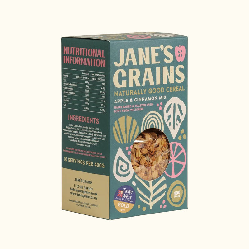 Apple & Cinnamon Mix Granola – Jane’s Grains