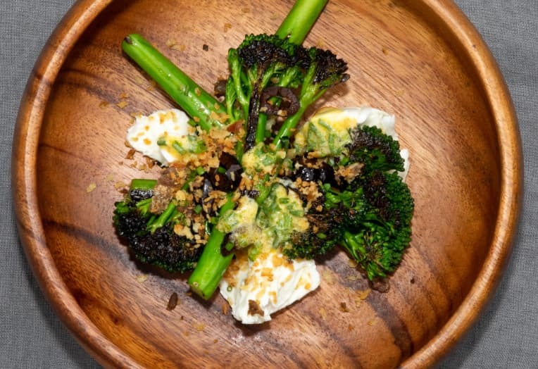 Broccoli Salad with Anchovy Breadcrumbs