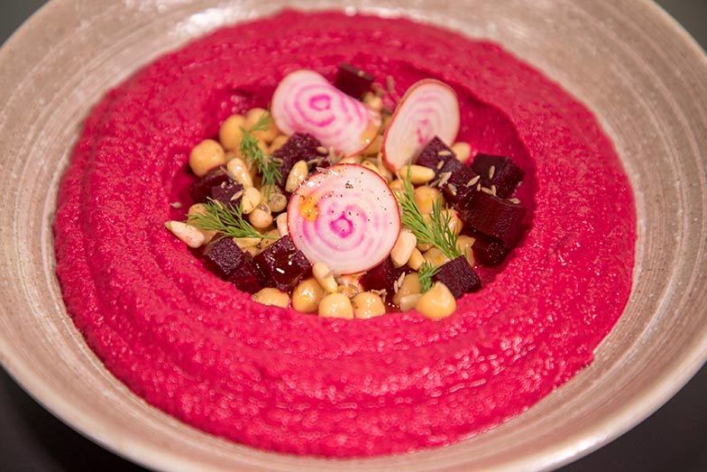 Smoky Beetroot and Cumin Hummus