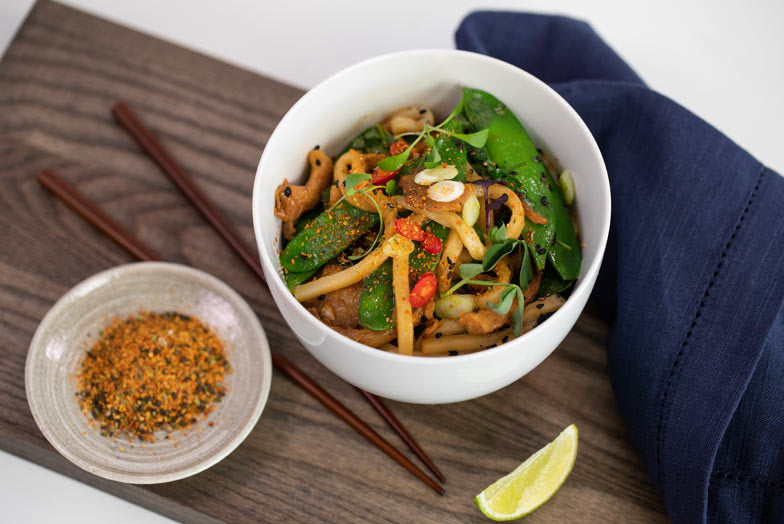 Chilli and Mushroom Udon Noodles