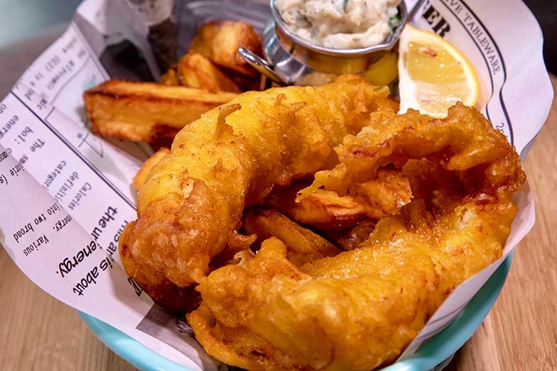 Fish & Chips Fried in Fussels Extra Virgin Rapeseed Oil