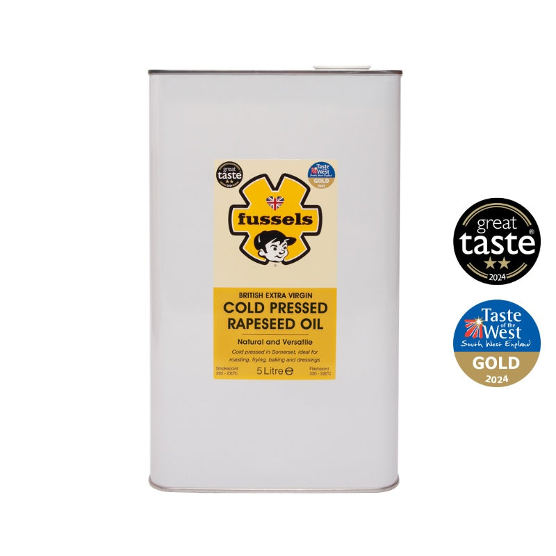 Cold Rapeseed Oil Cold Pressed Rapeseed Oil - 5 Litre Can – Fussels Fine Foods