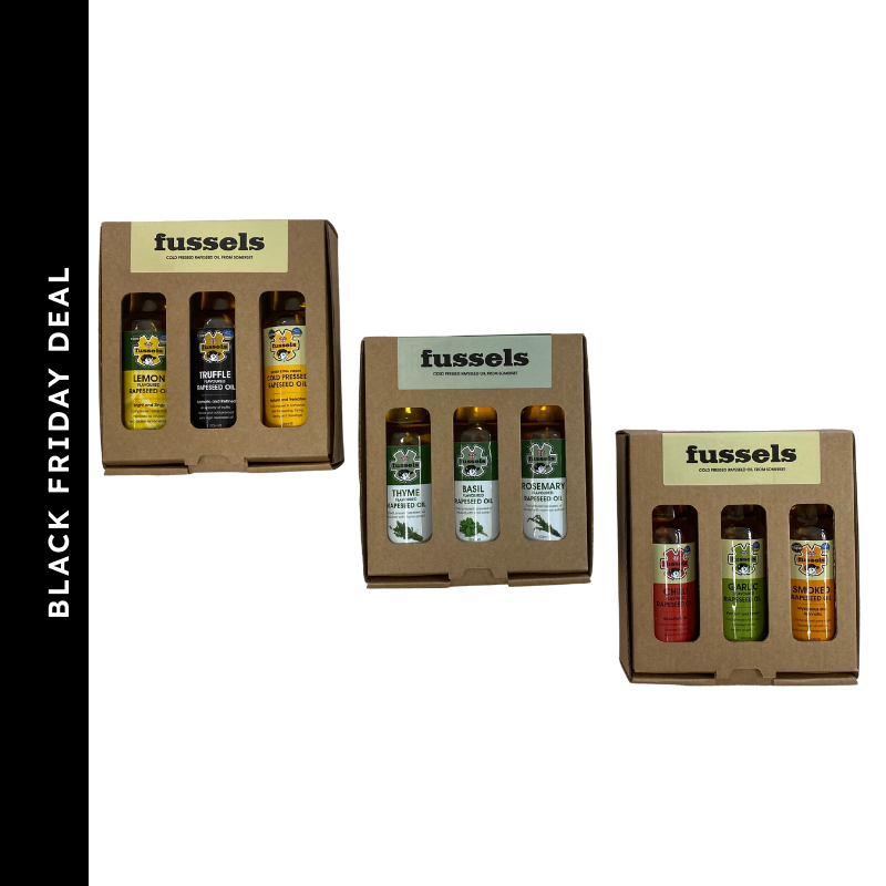 Trio of Flavoured Rapeseed Oil Gift Boxes (100ml Bottles)