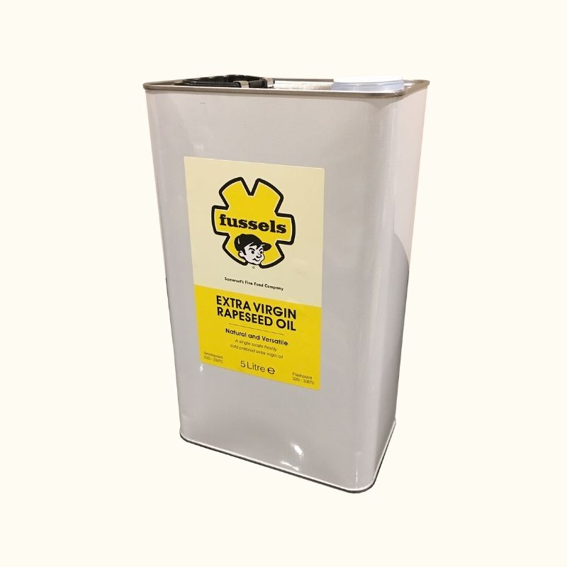 Cold Pressed Rapeseed Oil 5 Litre Can Container
