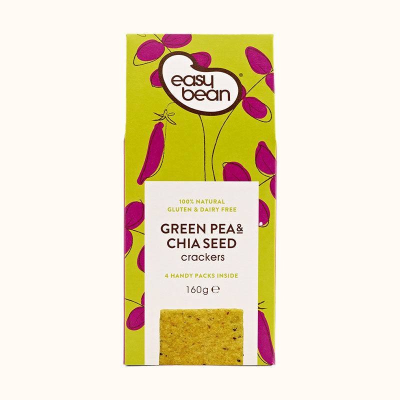 Green Pea & Chia Seed Crackers, 160g