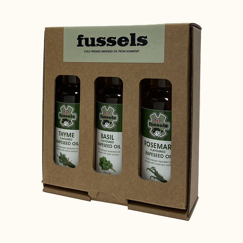 Flavoured Rapeseed Oil Herb Collection Gift Box (3 x 100ml)