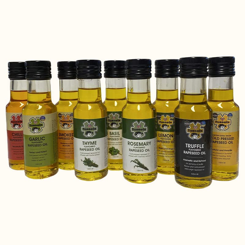 Fussels Extended Taster Set of Flavoured Rapeseed Oil (9 x 100ml)
