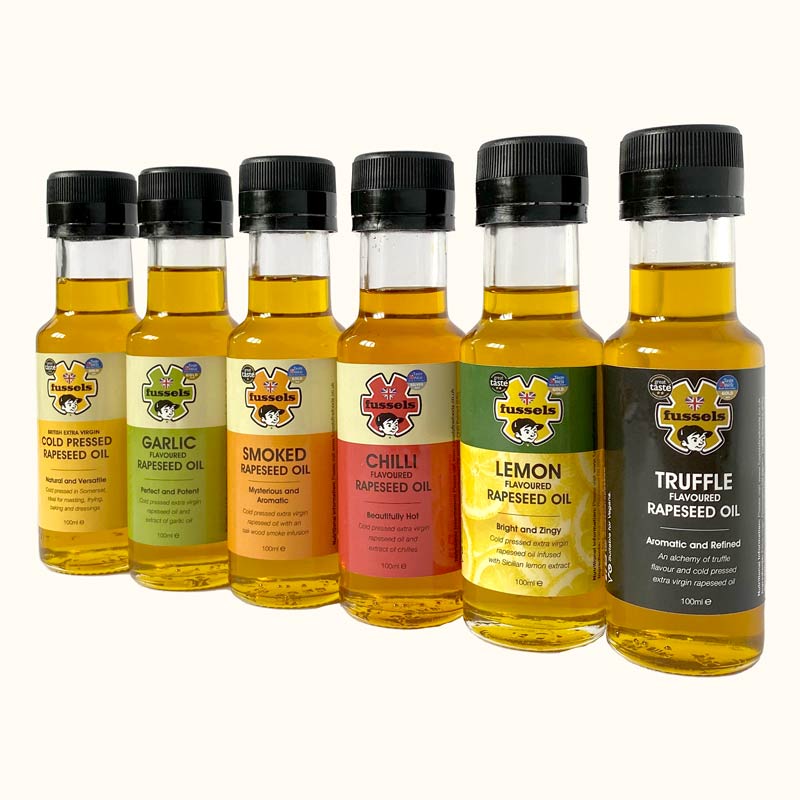 Our Fussels Taster Set of Flavoured Cooking Oils