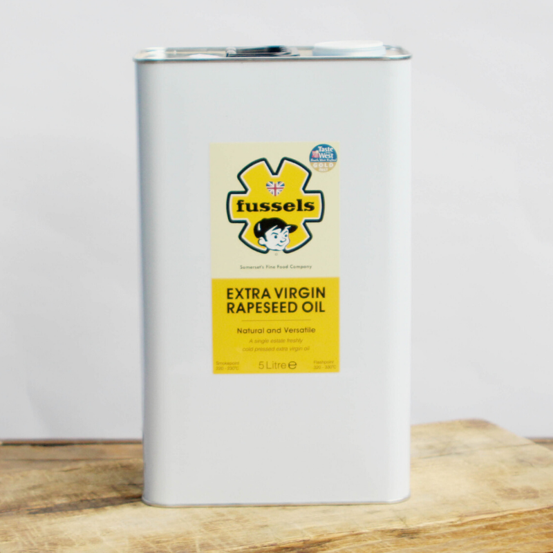 Cold Rapeseed Oil Cold Pressed Rapeseed Oil - 5 Litre Can – Fussels Fine Foods